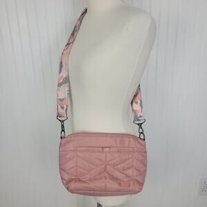 Lug Flare Pink and Camo Croaabody bag